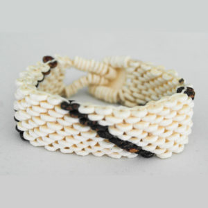 White bracelet made from ostrich egg shells